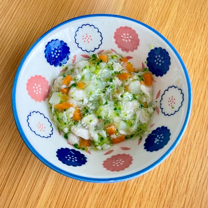 【離乳食中期】まぐろと野菜の和風煮込み